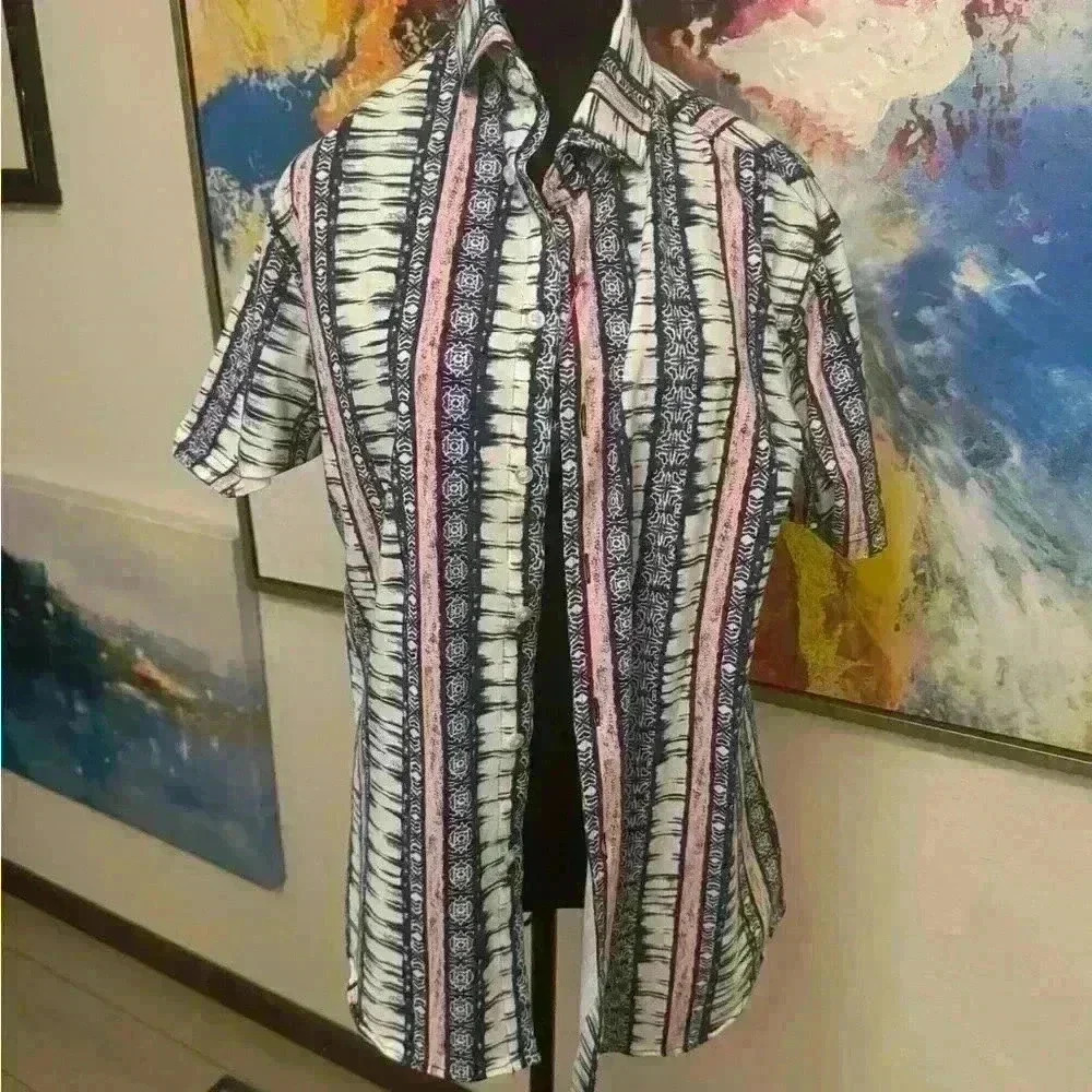 Cremieux Men's Medium Striped Shirt - NWT - Picture 4 of 7